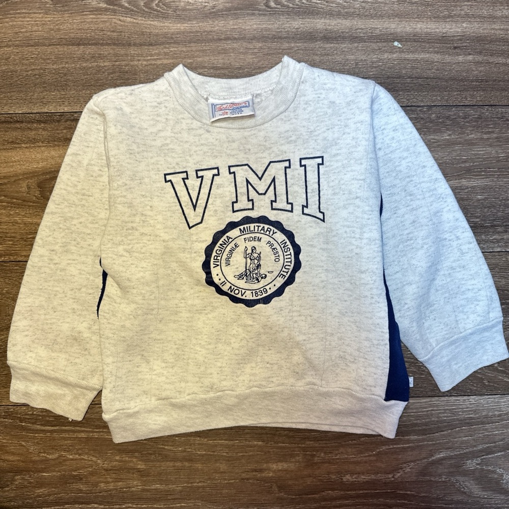 Vintage 90’s Third Street Sportswear Virginia Military Institute Crewneck Sz 6t